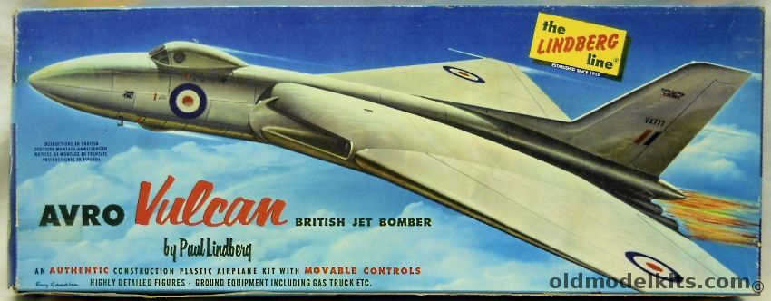 Lindberg 1/96 Avro Vulcan Jet Bomber With Ground Equipment - Cellovision Issue, 537-149 plastic model kit